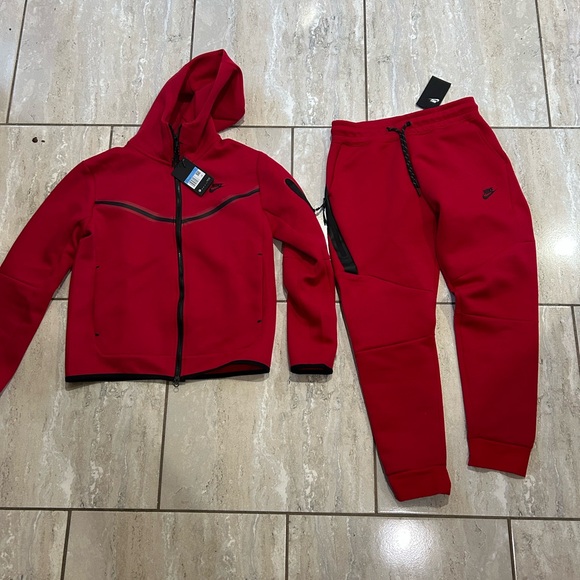 Nike Red Tracksuit Set